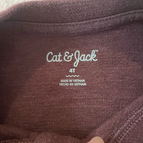 Burgundy long sleeve boys shirt - Picture 2 of 2